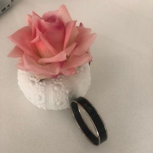 Hermes Black Enamel Bangle